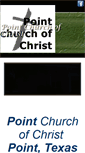 Mobile Screenshot of pointchurchofchrist.org