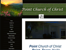 Tablet Screenshot of pointchurchofchrist.org